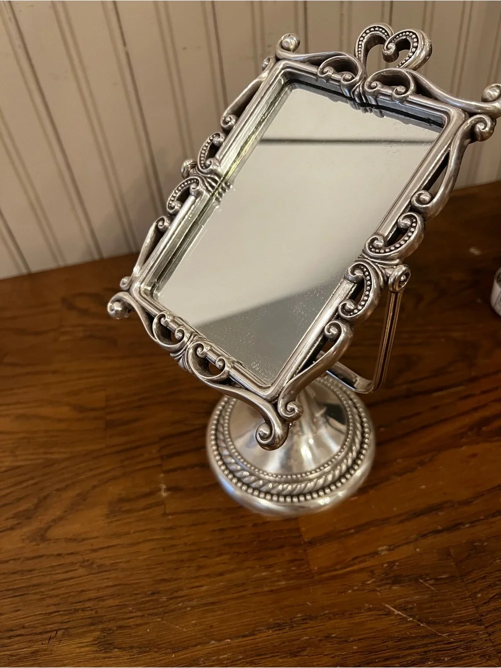 Brighton Marie Antoinette Tabletop Vanity Swivel Mirror Rare Find